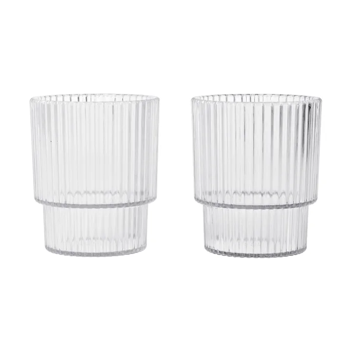 Ripple copo infantil - Transparente, conjunto de 2 peças - Ferm Living