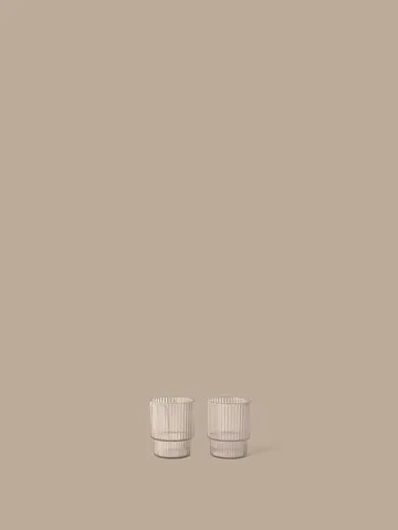 Ripple copo infantil - Transparente, conjunto de 2 peças - Ferm Living