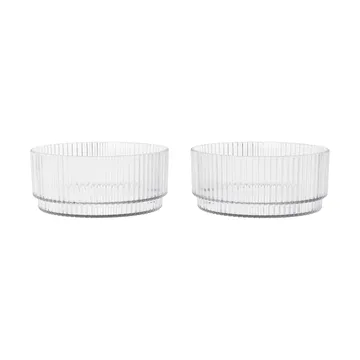 Ripple kids taça - Transparente, conjunto de 2 peças - Ferm Living
