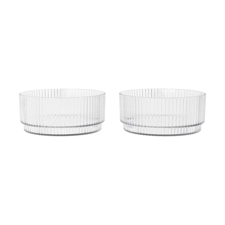 Ripple kids taça - Transparente, conjunto de 2 peças - Ferm Living