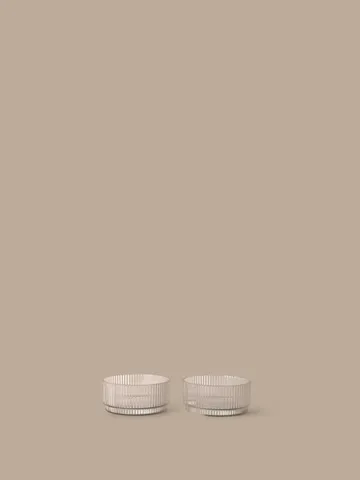 Ripple kids taça - Transparente, conjunto de 2 peças - Ferm Living