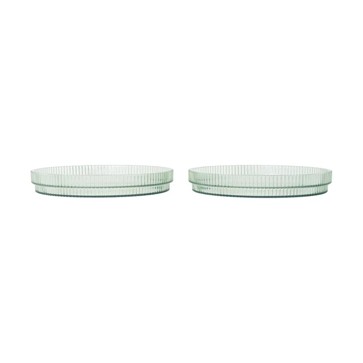 Ripple prato infantil - Tea green, pack de 2 - Ferm Living