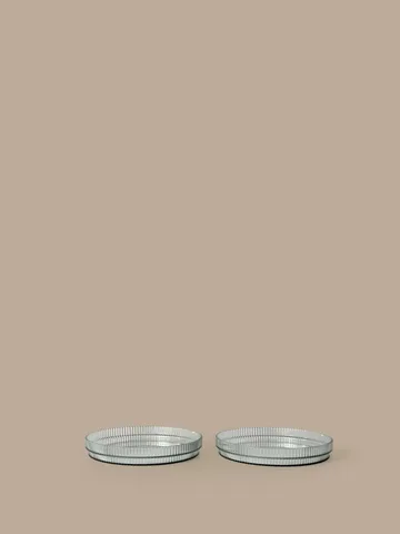 Ripple prato infantil - Tea green, pack de 2 - Ferm Living