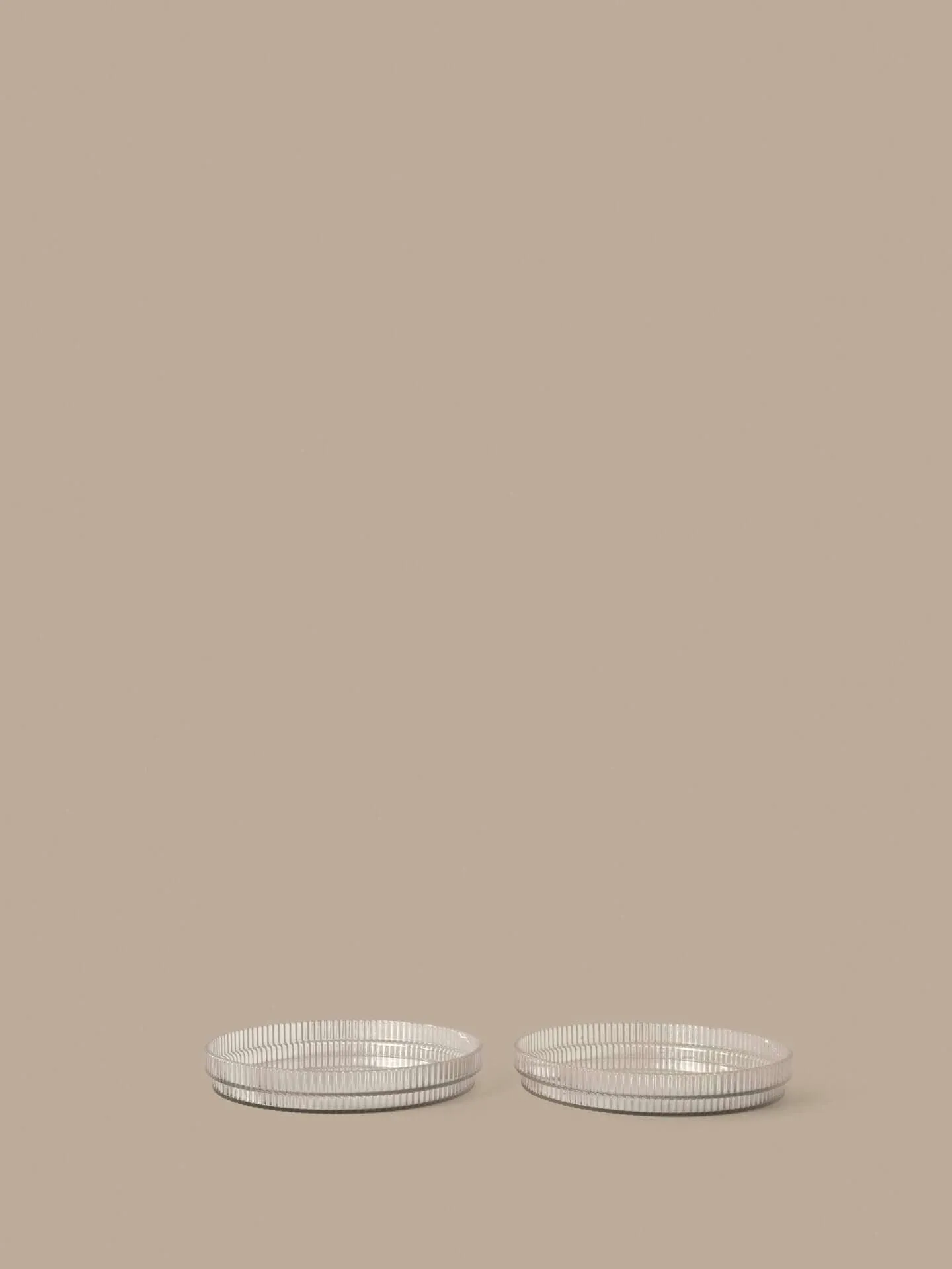 Ripple prato infantil, Transparente, conjunto de 2 peças Ferm Living