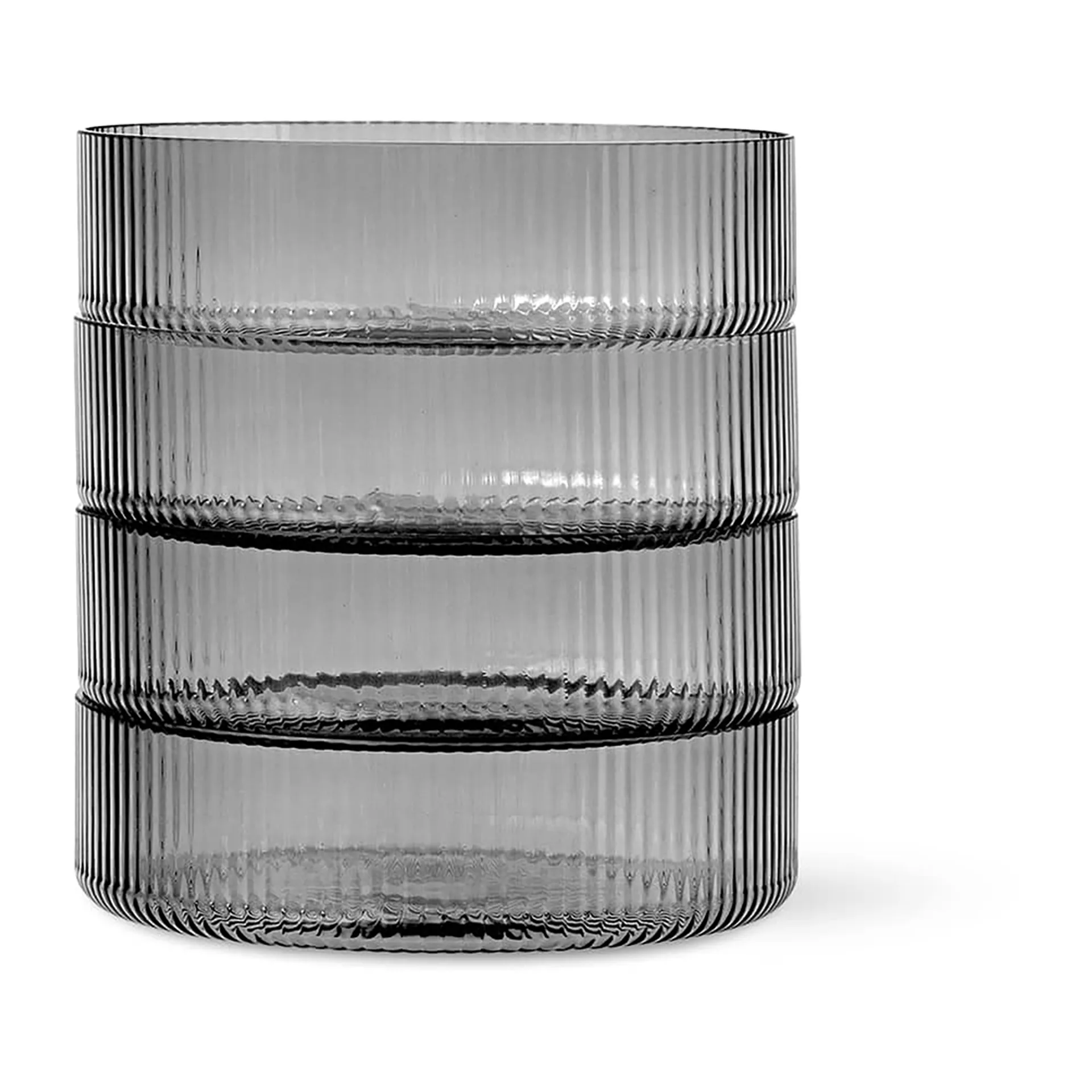 Ripple tigela de pequeno-almoço 4 un., cinza fumado Ferm Living