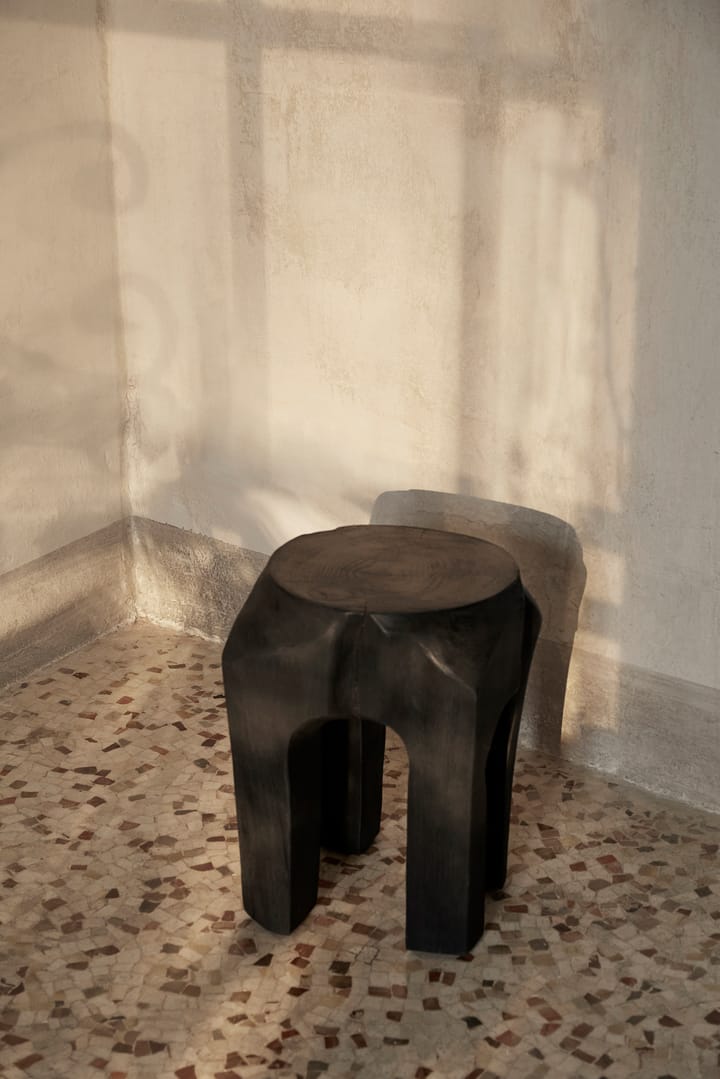 Root banco Ø30x40 cm, Preto manchado Ferm Living