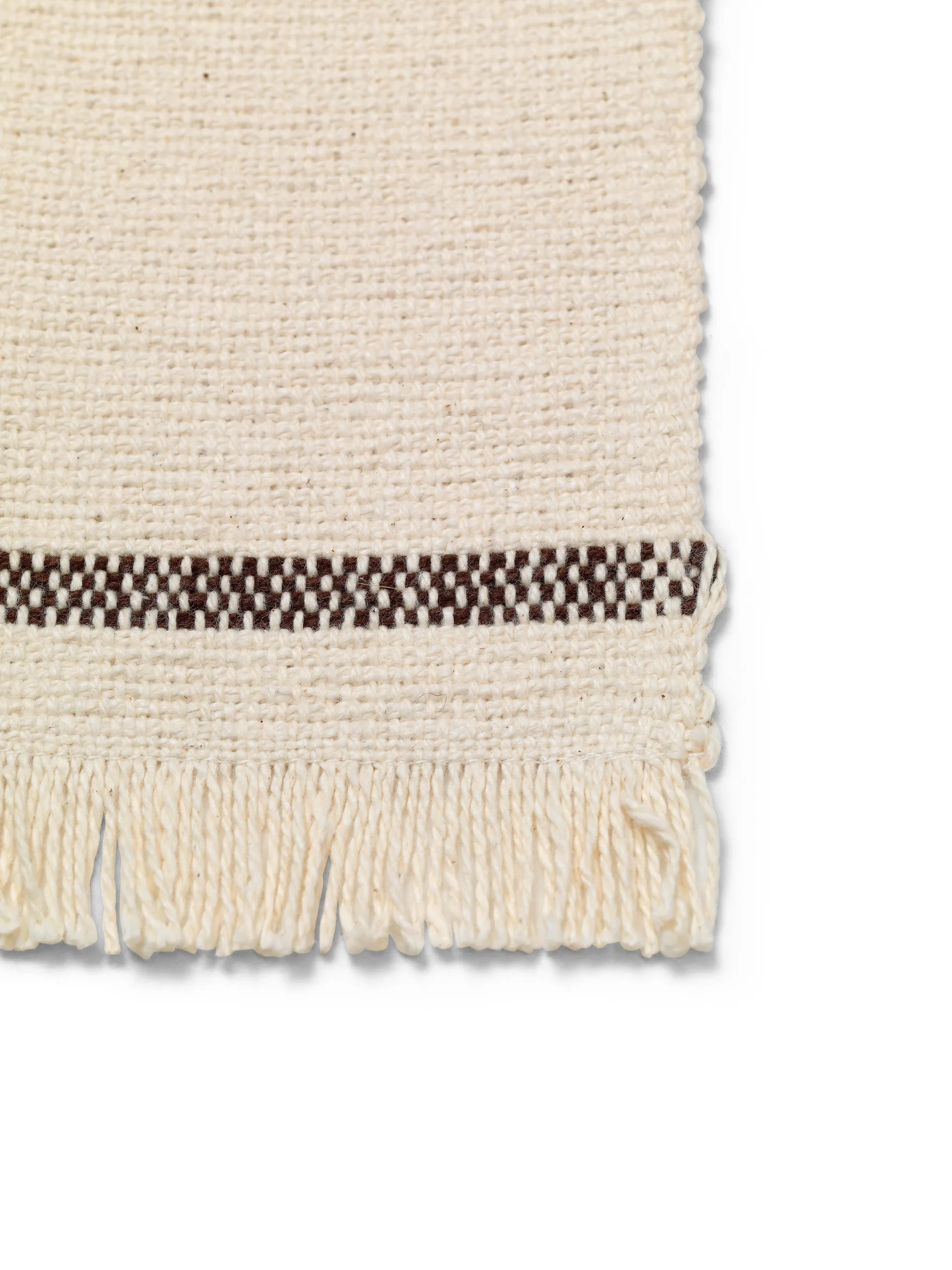 Savor base para copos 4 un. 10x14 cm, Off-white / Chocolate Ferm Living