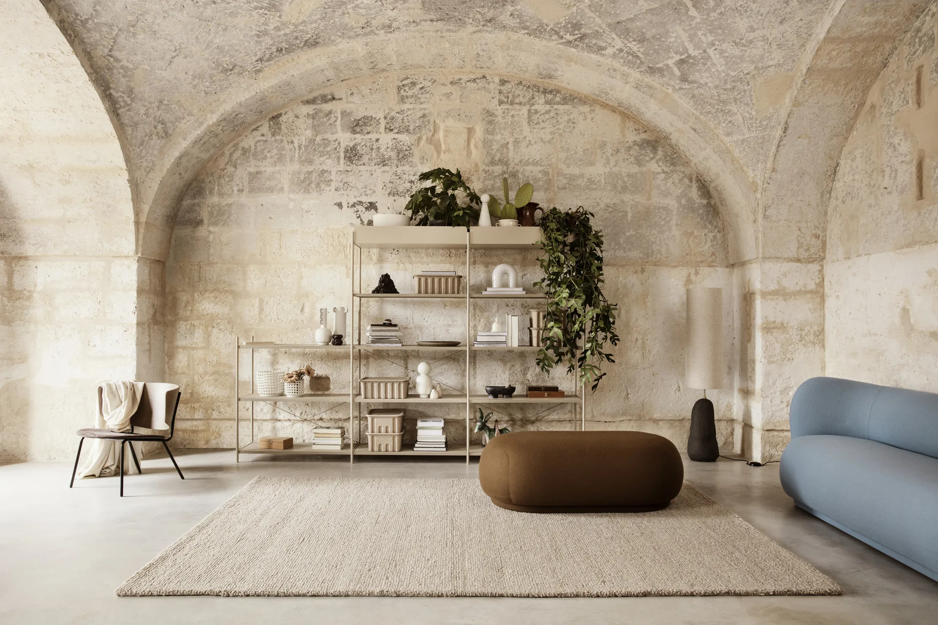 Shade Loop tapete L 200x300 cm, Bege Ferm Living
