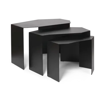 Shard cluster mesa 3 peças - Black - Ferm Living