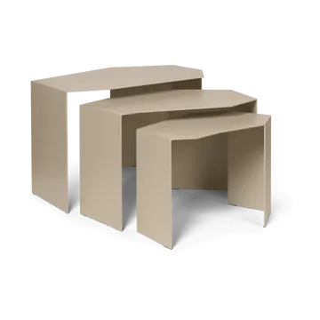 Shard cluster mesa 3 peças - Cashmere - Ferm Living