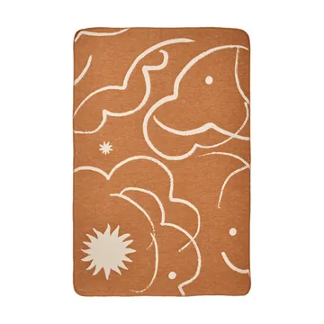 Skye manta - Sienna-parchment, 80x120 cm - Ferm Living