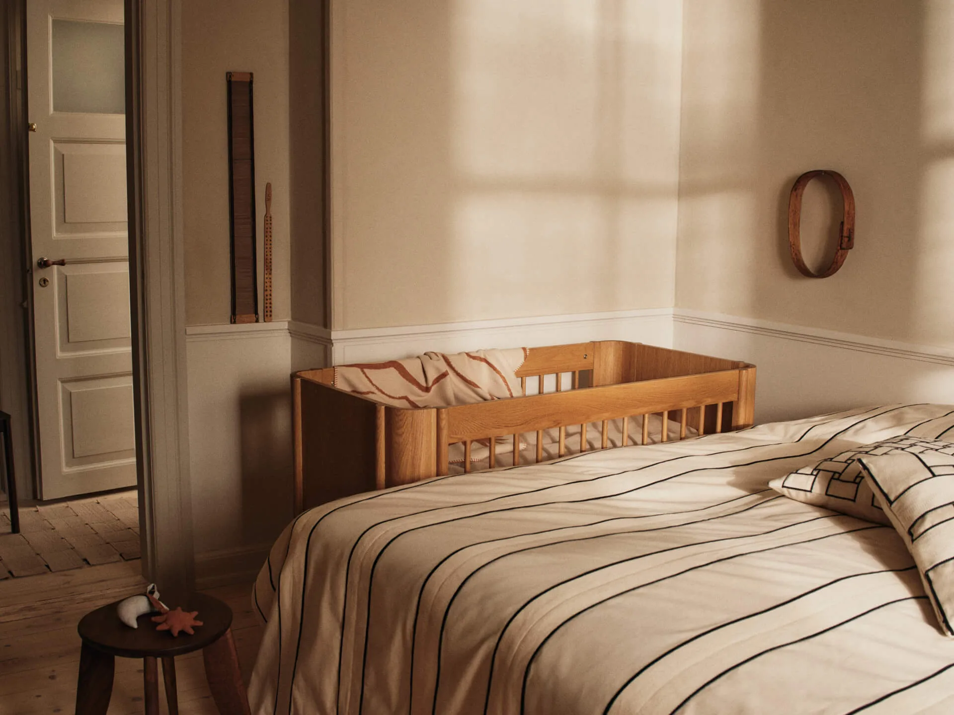 Skye manta, Sienna-parchment, 80x120 cm Ferm Living