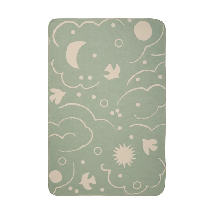 Skye manta - Tea green-parchment, 80x120 cm - Ferm Living