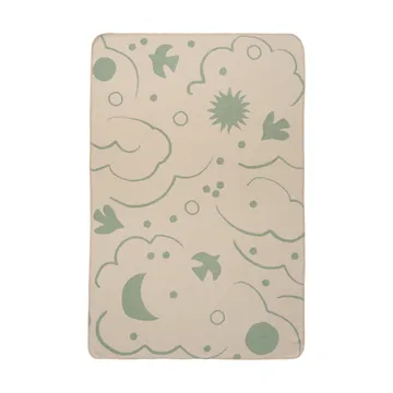 Skye manta - Tea green-parchment, 80x120 cm - Ferm Living