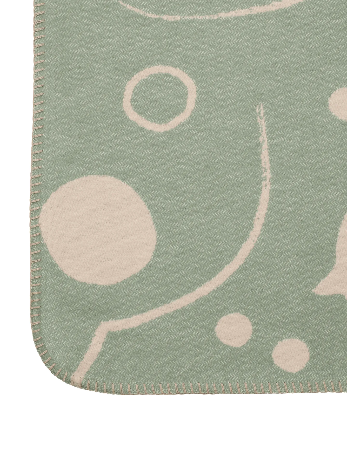 Skye manta, Tea green-parchment, 80x120 cm Ferm Living