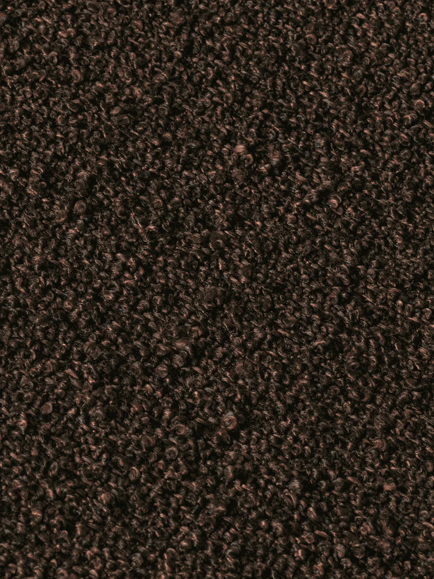 Sofá modular Rouli center module pure bouclé, Castanho castanha Ferm Living