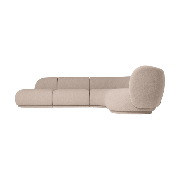 Sofá módulo Rico armrest L Soft Bouclé, Natural Ferm Living