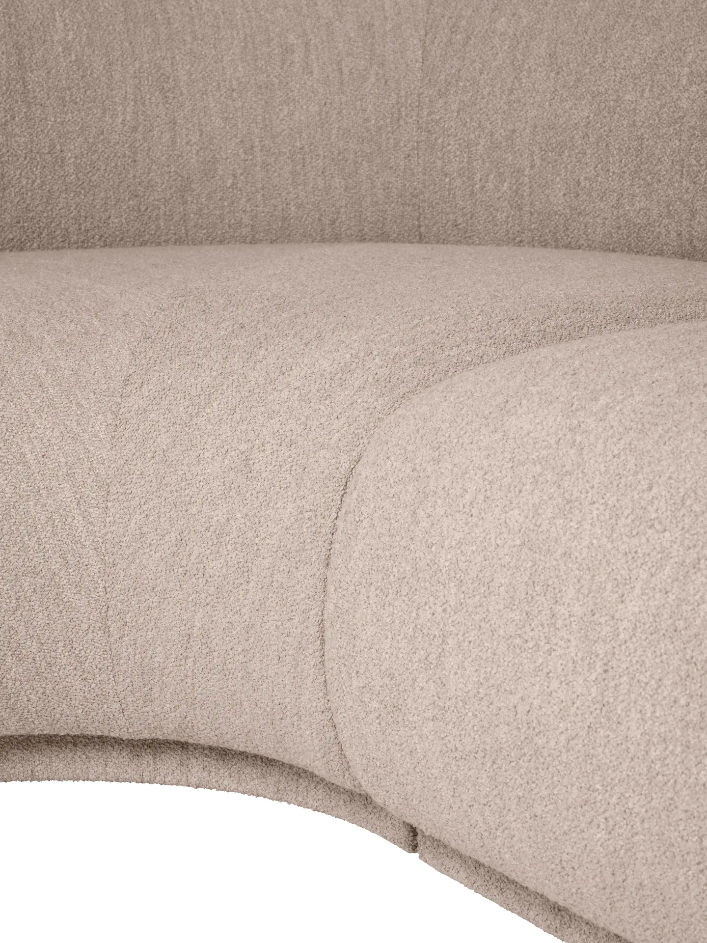 Sofá módulo Rico armrest L Soft Bouclé, Natural Ferm Living