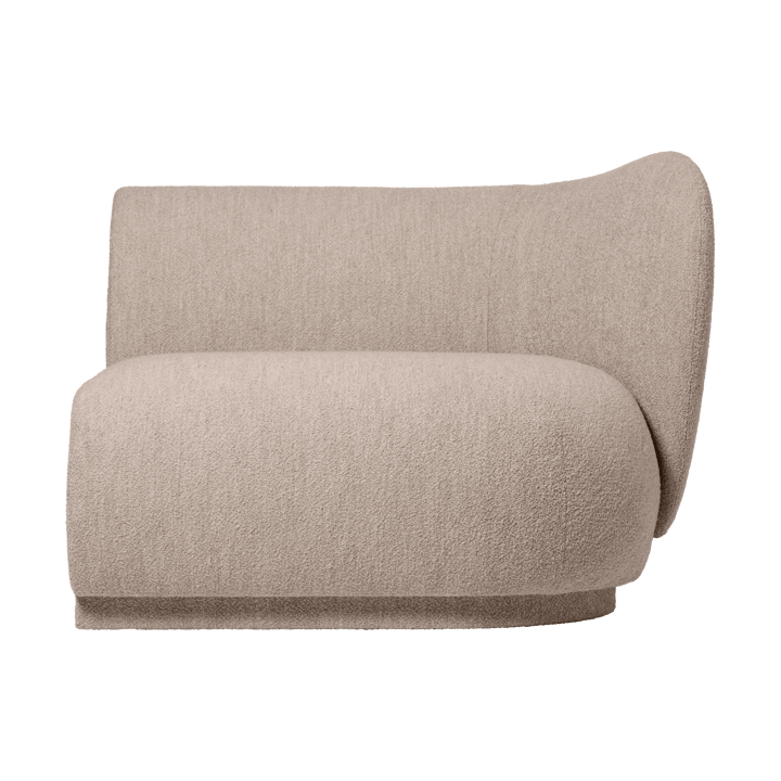 Sofá módulo Rico armrest R Soft Bouclé - Natural - Ferm Living
