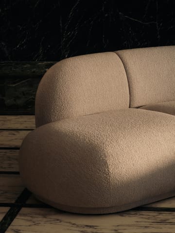 Sofá módulo Rico open L - Soft bouclé-natural - Ferm Living