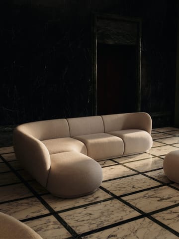 Sofá módulo Rico open L - Soft bouclé-natural - Ferm Living