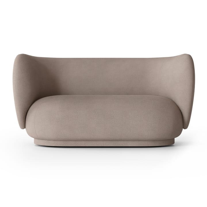 Sofá Rico 2 lugares - Cinza quente escovado - Ferm Living