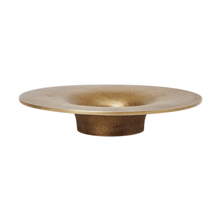 Soothe block castiçal Ø16 cm - Acabamento em Latão - Ferm Living