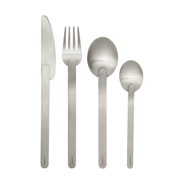 Stelo conjunto de talheres 4 peças, Aço Inoxidável Escovado Ferm Living