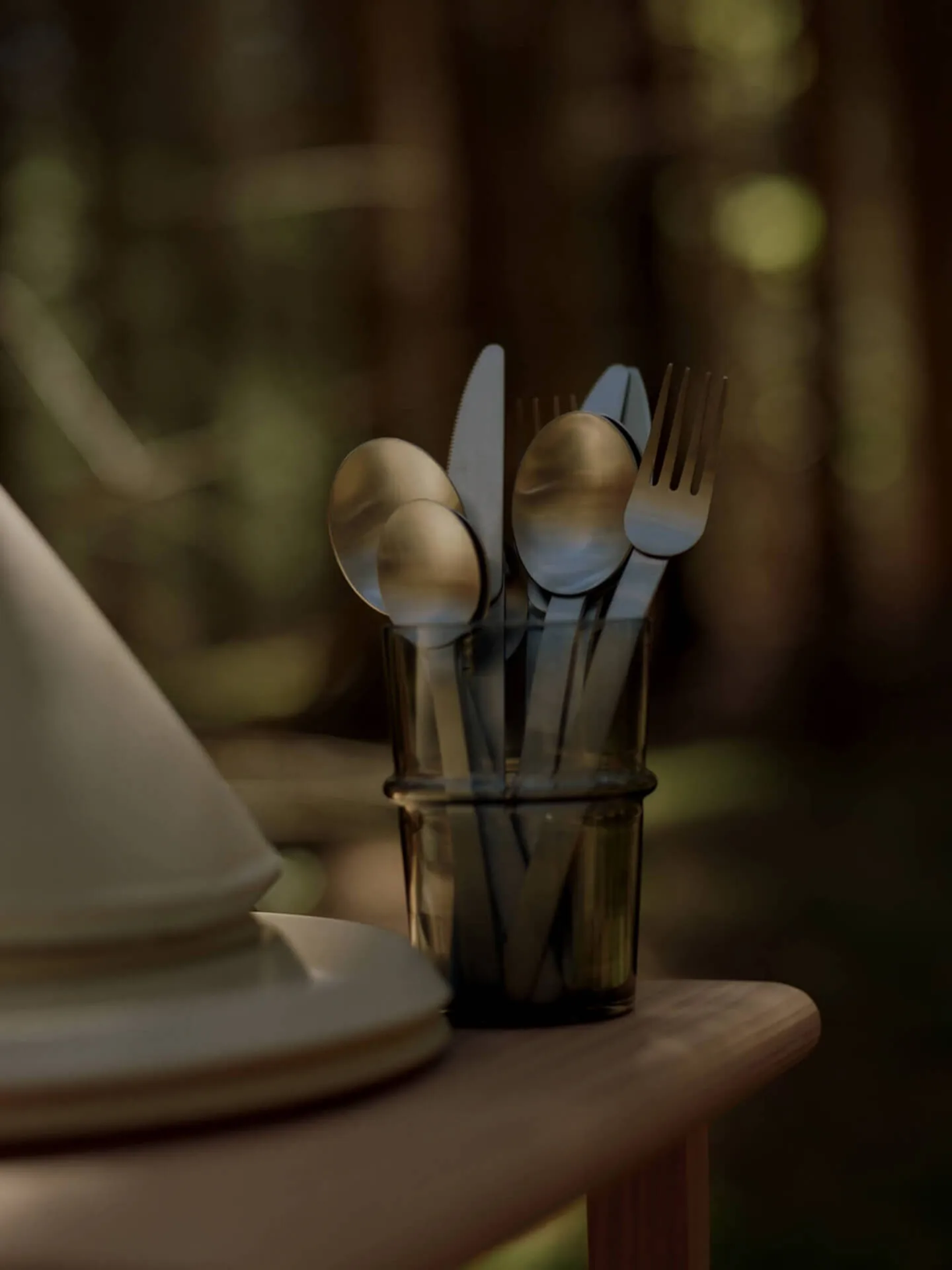 Stelo conjunto de talheres 4 peças, Aço Inoxidável Escovado Ferm Living