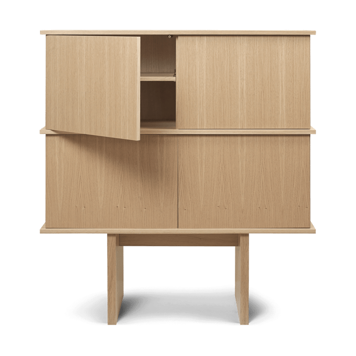Stilt sideboard double 109x100 cm, Natural oak Ferm Living