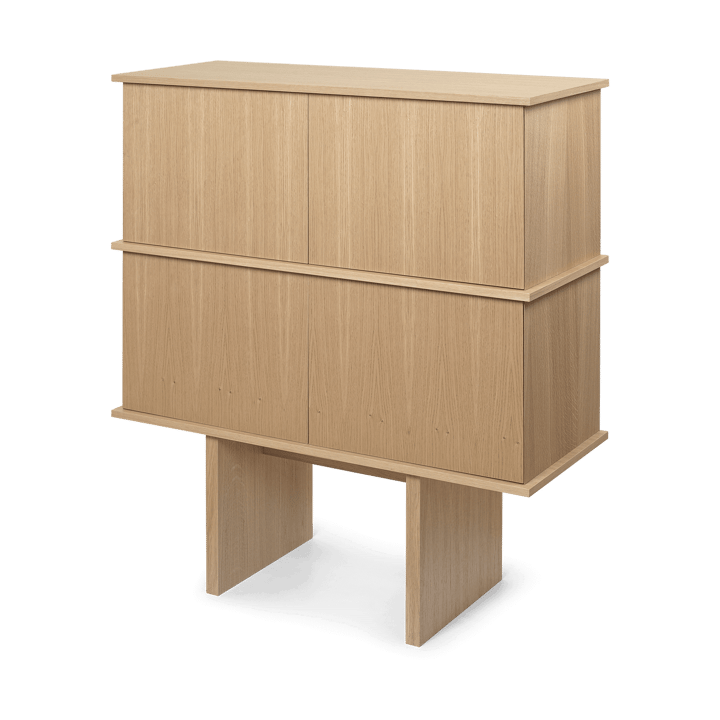 Stilt sideboard double 109x100 cm, Natural oak Ferm Living