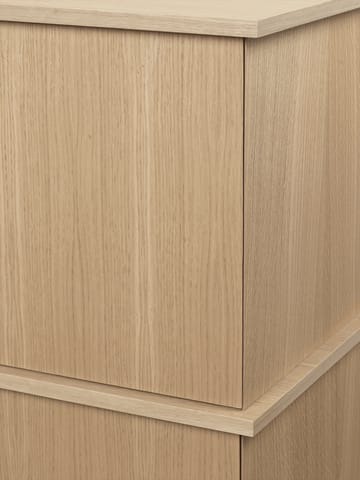 Stilt sideboard double 109x100 cm - Natural oak - Ferm Living