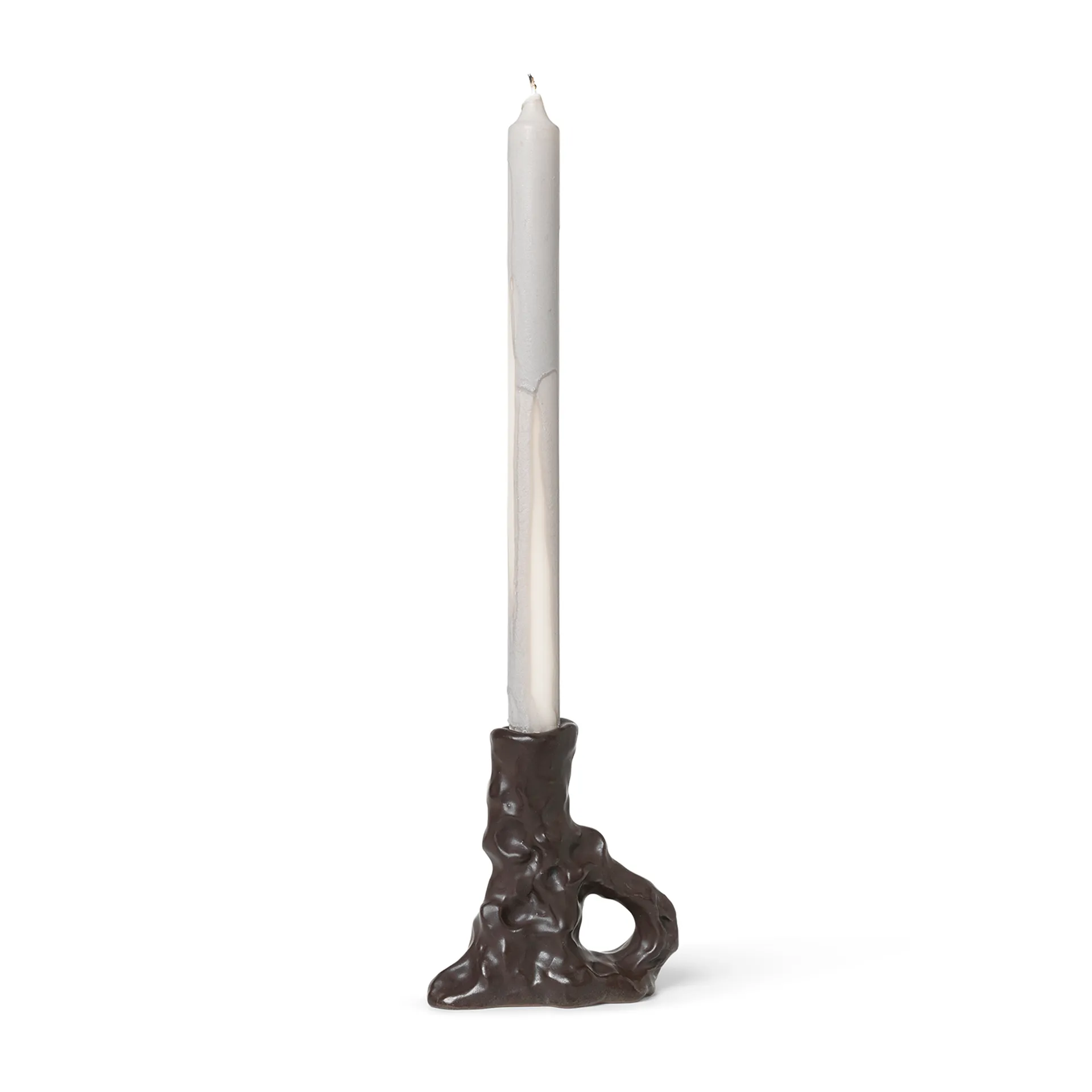 Suporte de velas Dito, Dark brown Ferm Living
