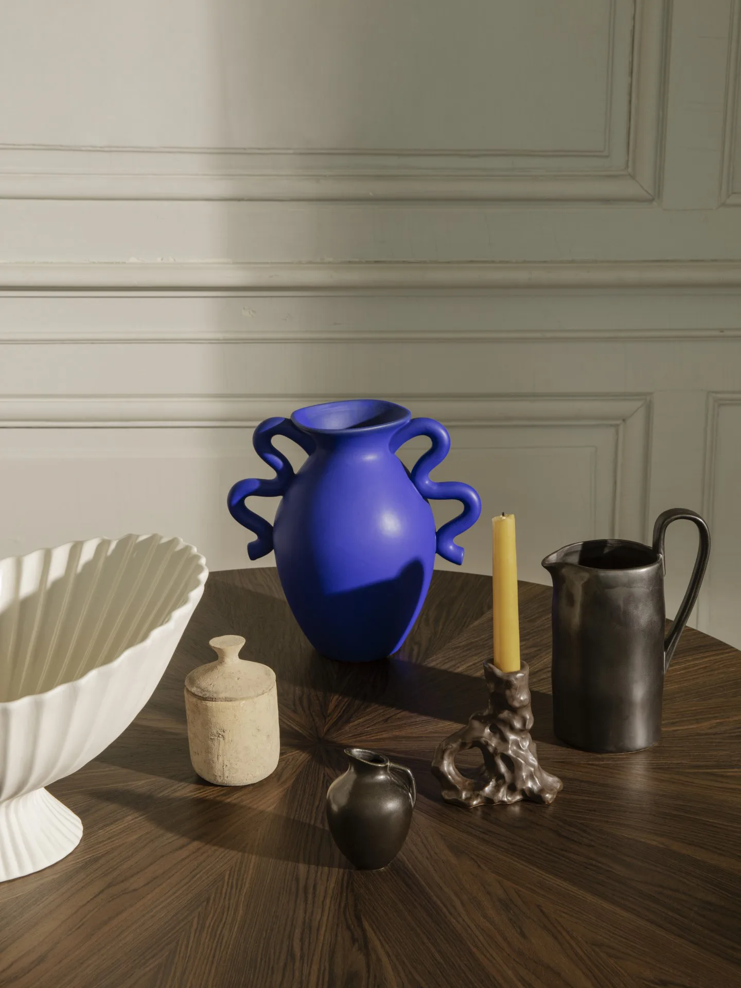 Suporte de velas Dito, Dark brown Ferm Living