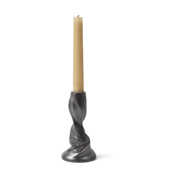 Suporte de velas Gale 13 cm, Blackened Aluminium Ferm Living