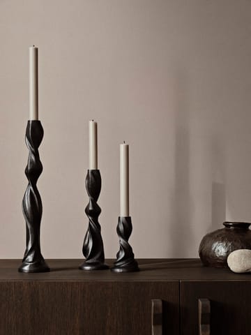 Suporte de velas Gale 13 cm - Blackened Aluminium - Ferm Living