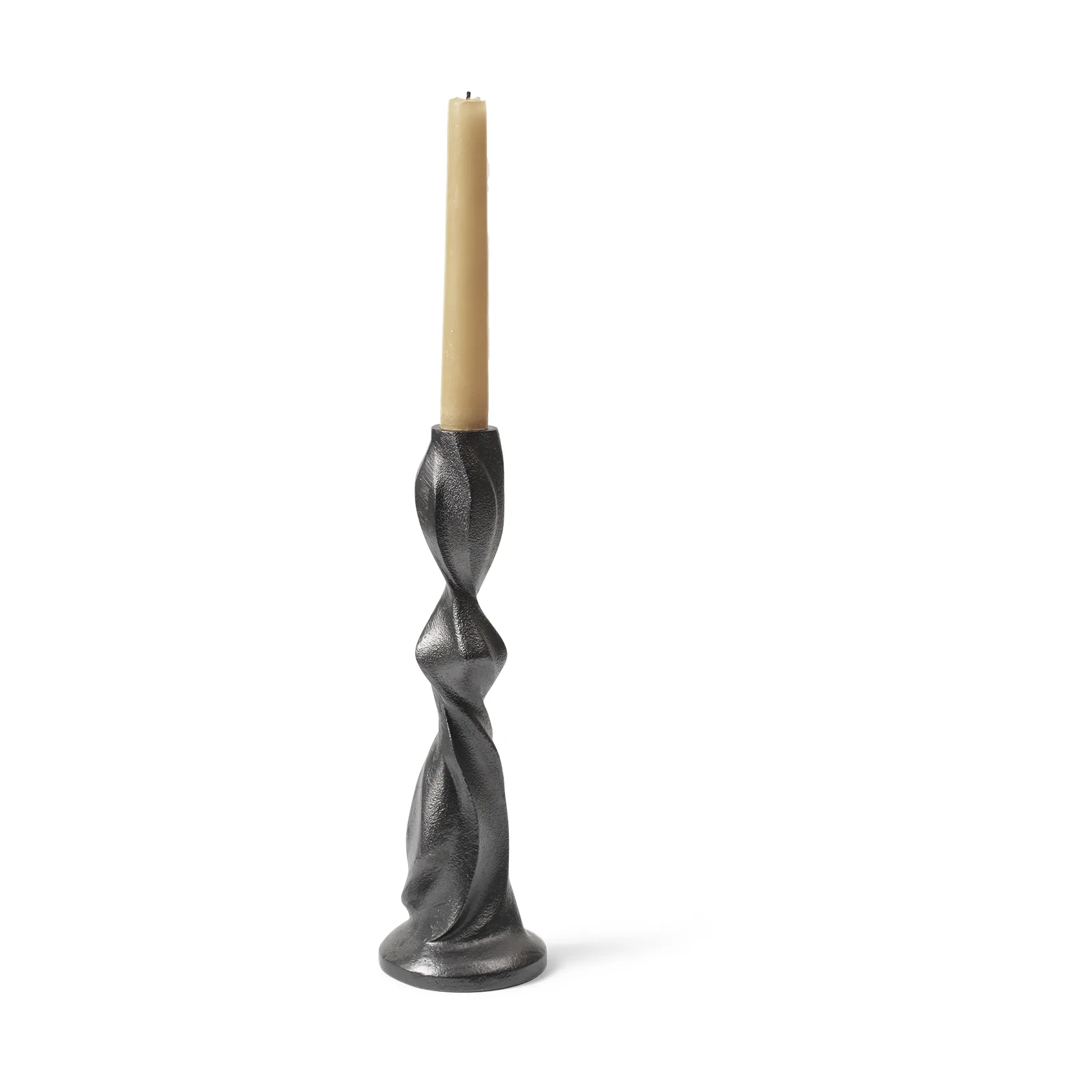 Suporte de velas Gale 25 cm, Blackened Aluminium Ferm Living