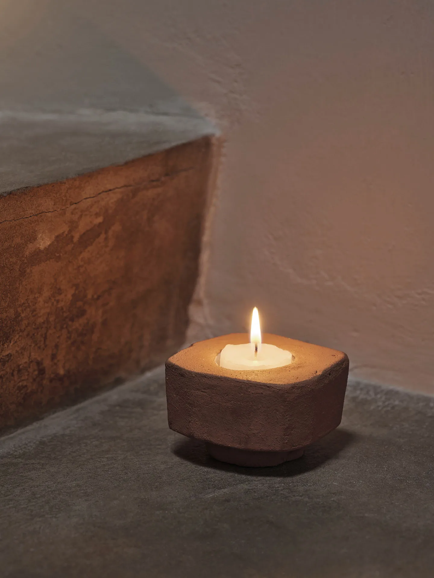 Suporte de velas Kurinu, Terracotta Ferm Living