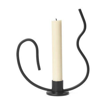 Suporte de velas Valse low - Preto - Ferm Living