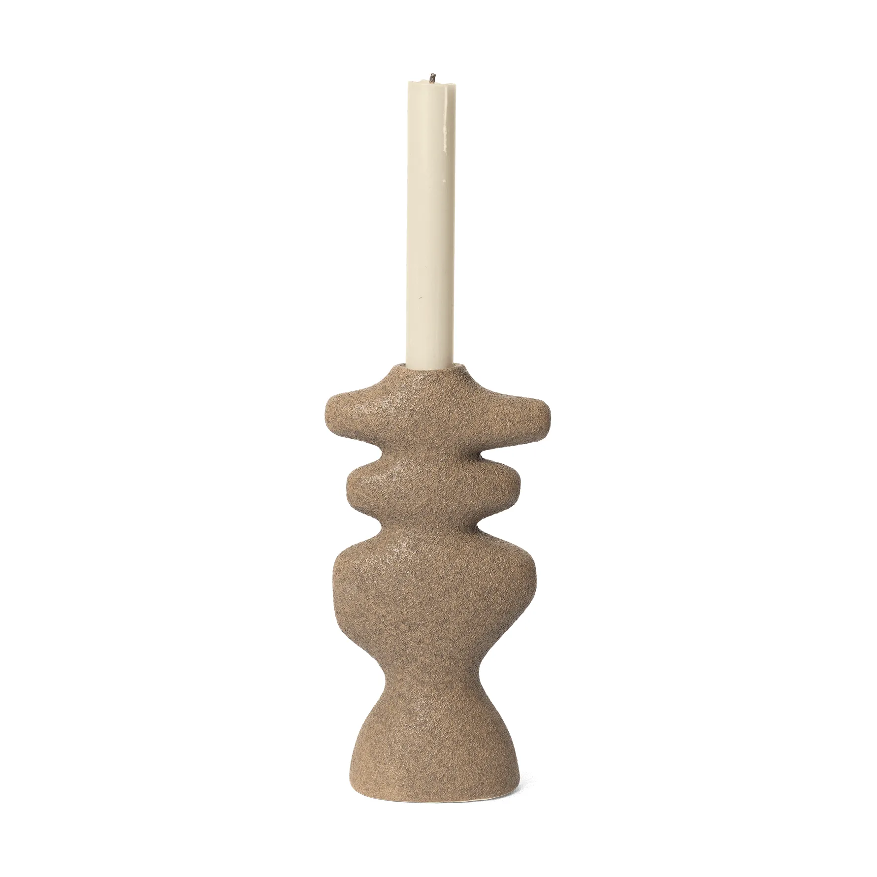 Suporte de velas Yara large, Areia Escura Ferm Living