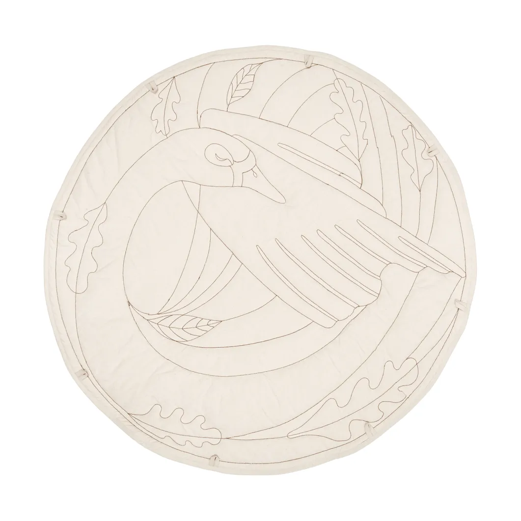 Swan tapete para bebé, Natural, Ø100 cm Ferm Living