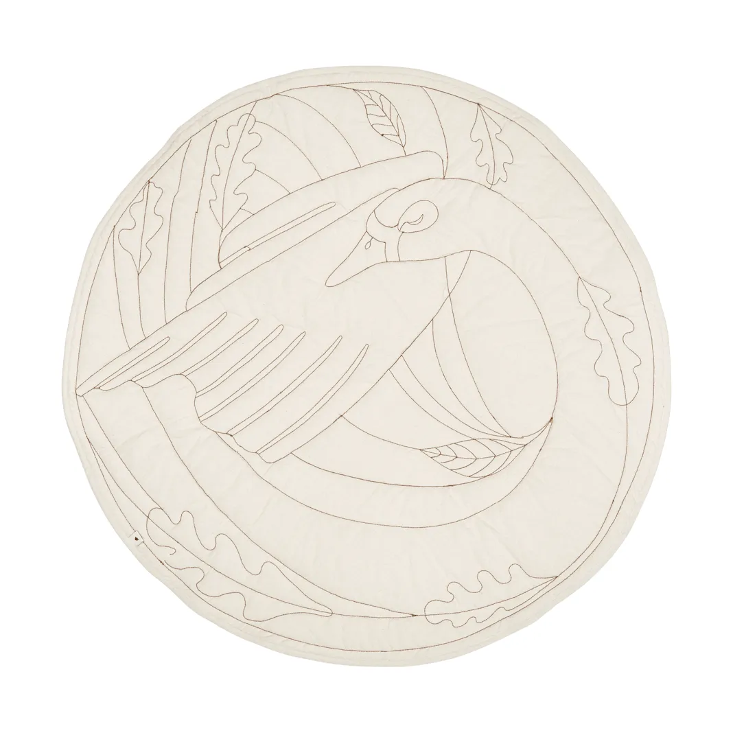 Swan tapete para bebé, Natural, Ø100 cm Ferm Living