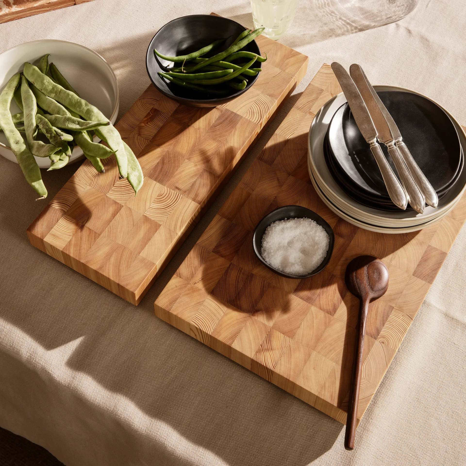 Tábua de cortar Chess retangular, pequeno 15x40 cm Ferm Living