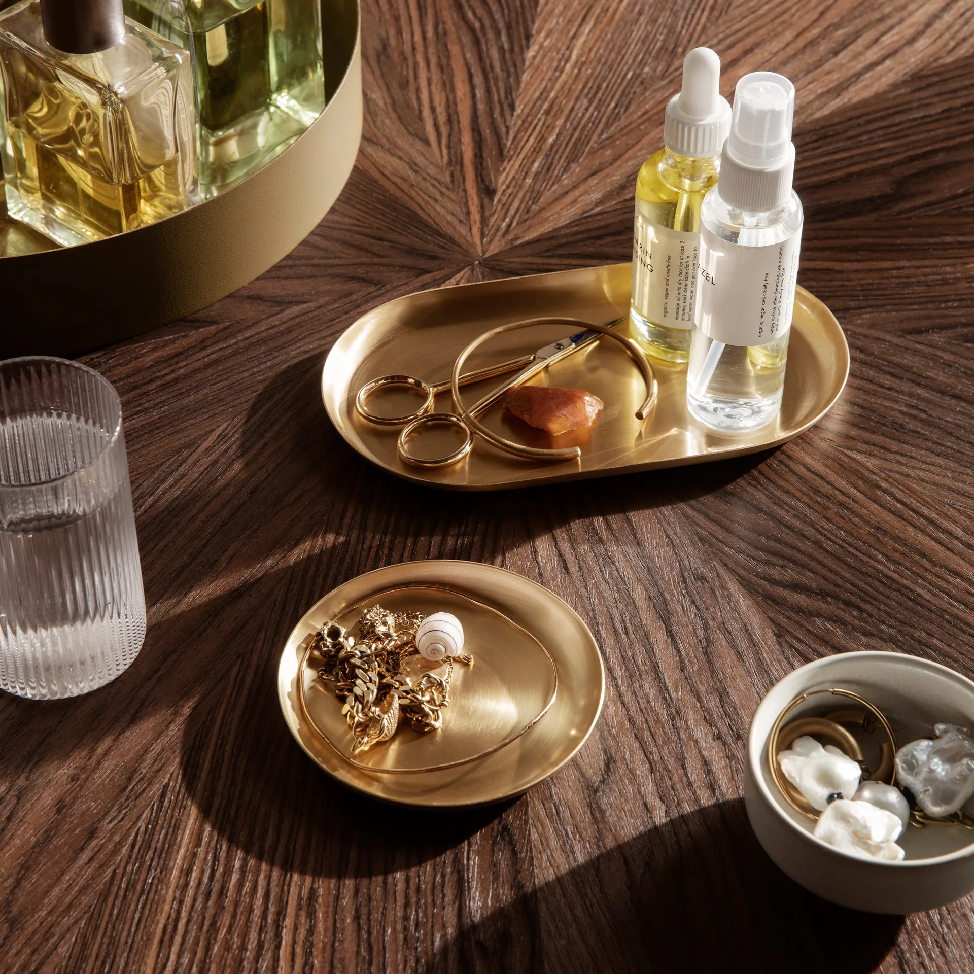 Tabuleiro Basho Ø9,5 cm, latão Ferm Living