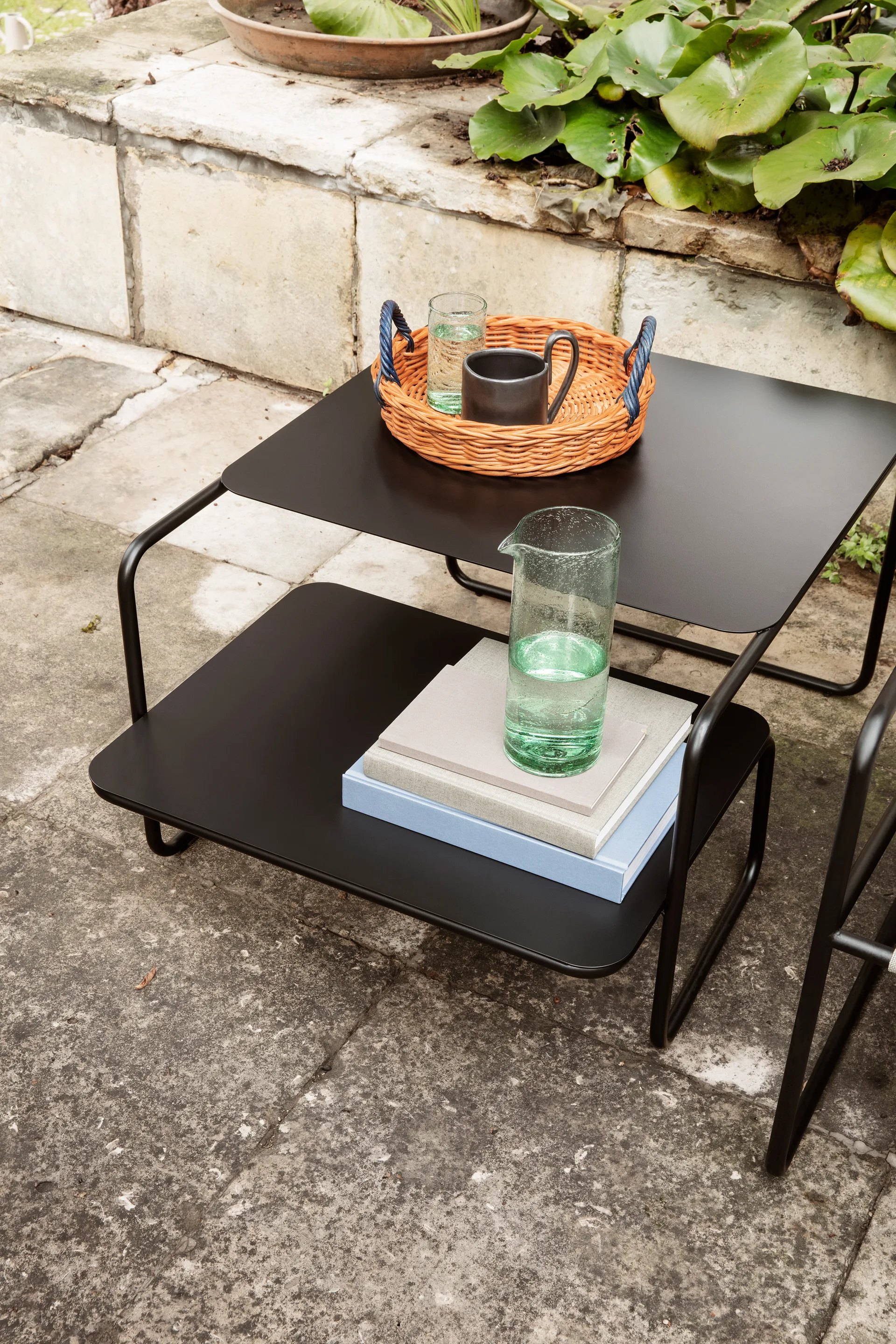 Tabuleiro Blue Handle Ø30 cm, Natural-blue Ferm Living