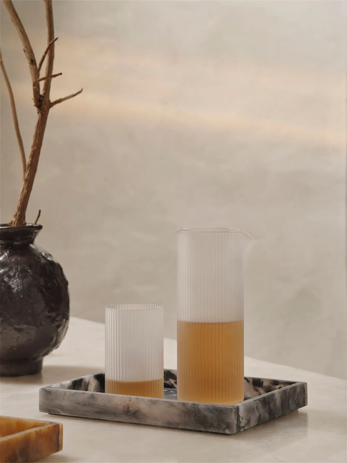 Tabuleiro decorativo Mist 15x20 cm, Charcoal Ferm Living