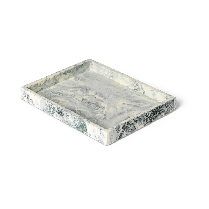 Tabuleiro decorativo Mist 15x20 cm - Emerald-off white - Ferm Living