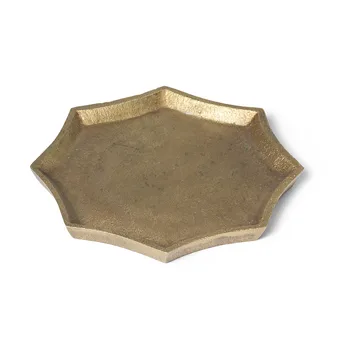 Tabuleiro decorativo Otte 9,5x9,5 cm - Brass finish - Ferm Living