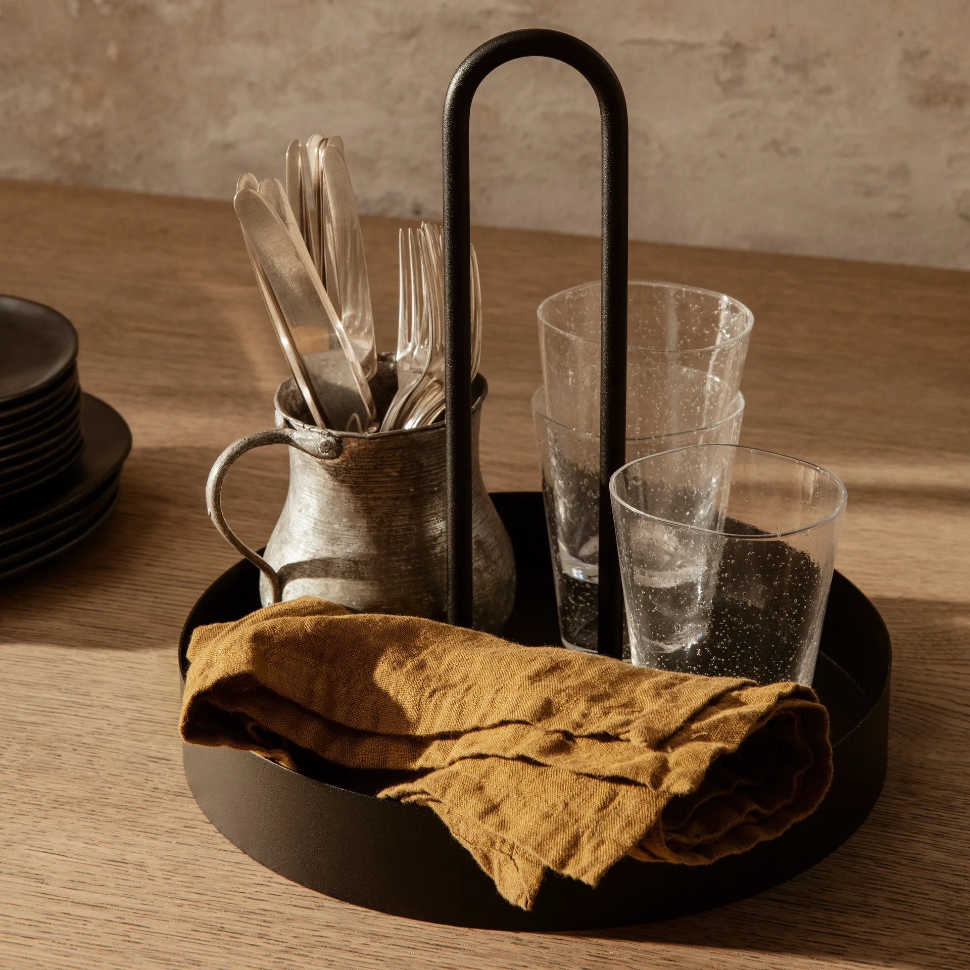 Tabuleiro Grib, preto Ferm Living