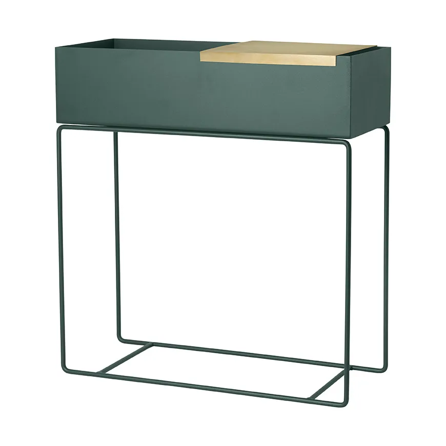Tabuleiro para caixa de plantas, latão Ferm Living